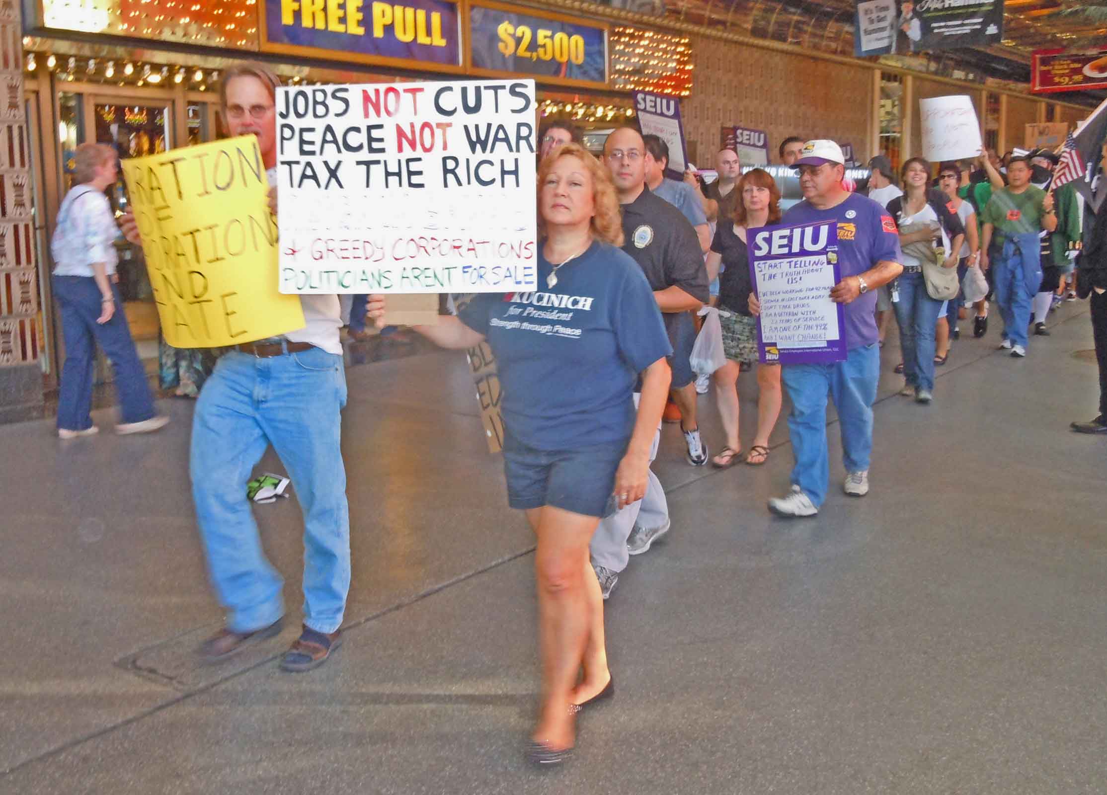Occupy Las Vegas on Fremont St.